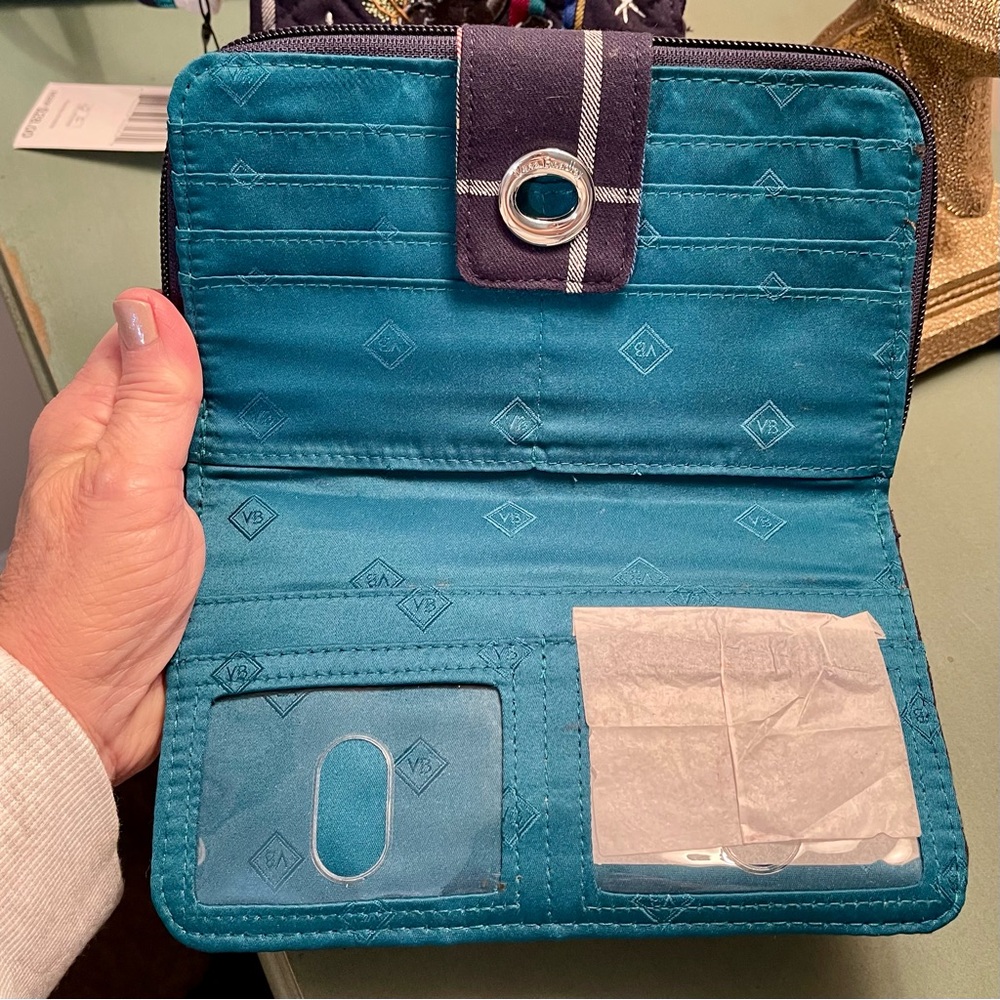 VERA BRADLEY Plaid Quilted Tote Bag BUNDLE with Scotty Dog Design NWT GREAT GIFT - Picture 5 of 11